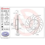 Brembo | Bremsscheibe | 09.B436.51