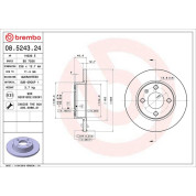 Brembo | Bremsscheibe | 08.5243.24