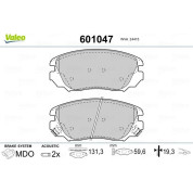 Valeo | Bremsbelagsatz, Scheibenbremse | 601047