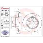 Brembo | Bremsscheibe | 09.B268.11