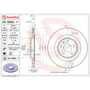 Brembo | Bremsscheibe | 09.B969.11