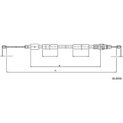 Metzger | Seilzug, Feststellbremse | 10.4658