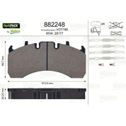 Valeo | Bremsbelagsatz, Scheibenbremse | 882248