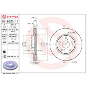 Brembo | Bremsscheibe | 09.B520.11