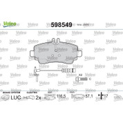 Valeo | Bremsbelagsatz, Scheibenbremse | 598549