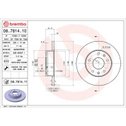 Brembo | Bremsscheibe | 08.7814.11