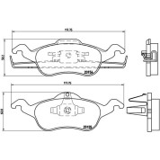 Brembo | Bremsbelagsatz, Scheibenbremse | P 24 046