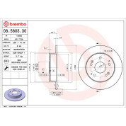 Brembo | Bremsscheibe | 08.5803.30