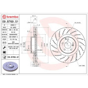 Brembo | Bremsscheibe | 09.B769.51