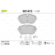 Valeo | Bremsbelagsatz, Scheibenbremse | 601472