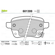 Valeo | Bremsbelagsatz, Scheibenbremse | 601399