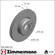 Zimmermann | Bremsscheibe | 150.2903.20