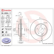 Brembo | Bremsscheibe | 09.8304.11