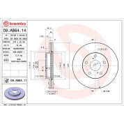 Brembo | Bremsscheibe | 09.A864.11