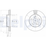 Delphi | Bremsscheibe | BG2906