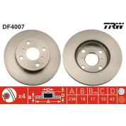 TRW | Bremsscheibe | DF4007
