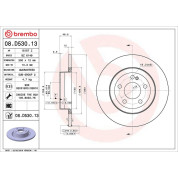 Brembo | Bremsscheibe | 08.D530.13
