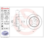 Brembo | Bremsscheibe | 08.9580.11