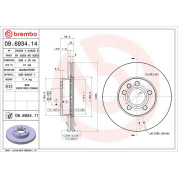 Brembo | Bremsscheibe | 09.6934.11