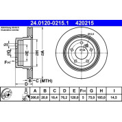 ATE | Bremsscheibe | 24.0120-0215.1