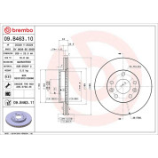 Brembo | Bremsscheibe | 09.B463.11
