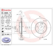 Brembo | Bremsscheibe | 09.8680.11