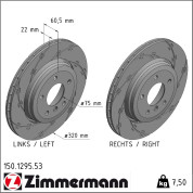 Zimmermann | Bremsscheibe | 150.1295.53