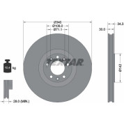 Textar | Bremsscheibe | 92268203