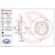 Brembo | Bremsscheibe | 08.B348.41