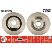 TRW | Bremsscheibe | DF4893S