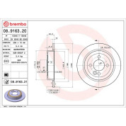Brembo | Bremsscheibe | 08.9163.21