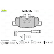 Valeo | Bremsbelagsatz, Scheibenbremse | 598765