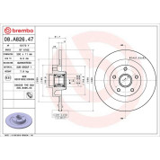 Brembo | Bremsscheibe | 08.A826.47