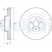 Delphi | Bremsscheibe | BG9173C