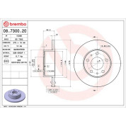 Brembo | Bremsscheibe | 08.7300.20