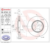Brembo | Bremsscheibe | 09.9743.11