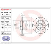 Brembo | Bremsscheibe | 08.4475.75
