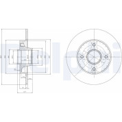 Delphi | Bremsscheibe | BG9021RS