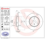 Brembo | Bremsscheibe | 08.8163.21