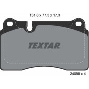 Textar | Bremsbelagsatz, Scheibenbremse | 2409801