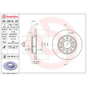Brembo | Bremsscheibe | 08.9918.21