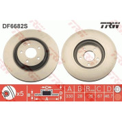 TRW | Bremsscheibe | DF6682S