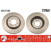 TRW | Bremsscheibe | DF2748