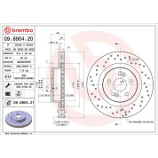 Brembo | Bremsscheibe | 09.8904.21