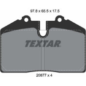 Textar | Bremsbelagsatz, Scheibenbremse | 2087708