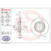 Brembo | Bremsscheibe | 09.C760.11