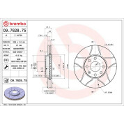 Brembo | Bremsscheibe | 09.7628.75