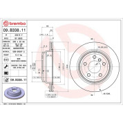 Brembo | Bremsscheibe | 09.B338.11