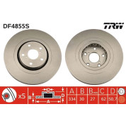 TRW | Bremsscheibe | DF4855S