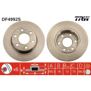 TRW | Bremsscheibe | DF4992S